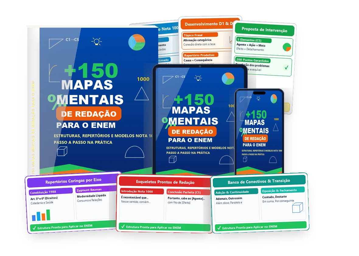Kit Completo Estrutura de Redação ENEM Nota 1000